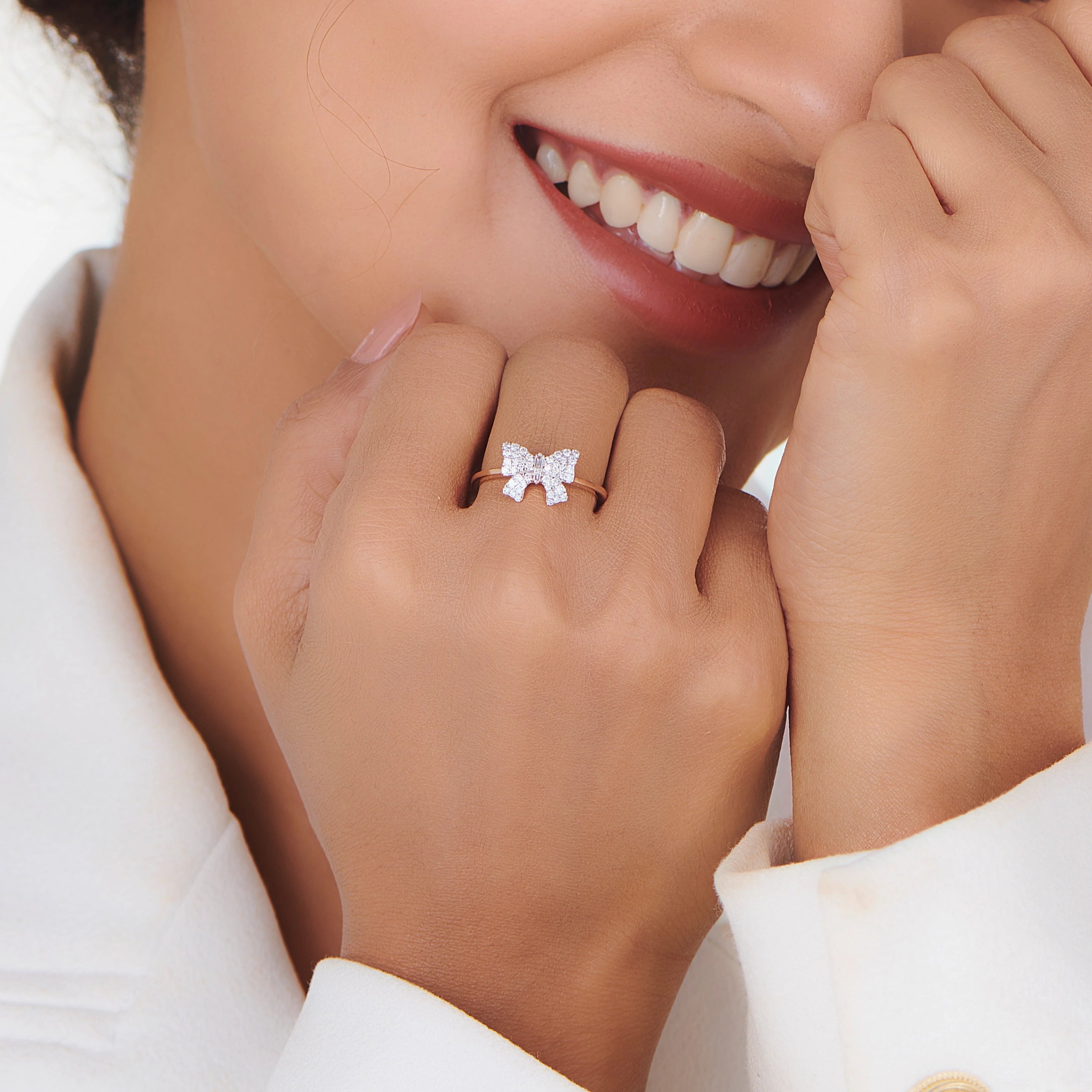 Sassy Diamond Bow Bliss Ring