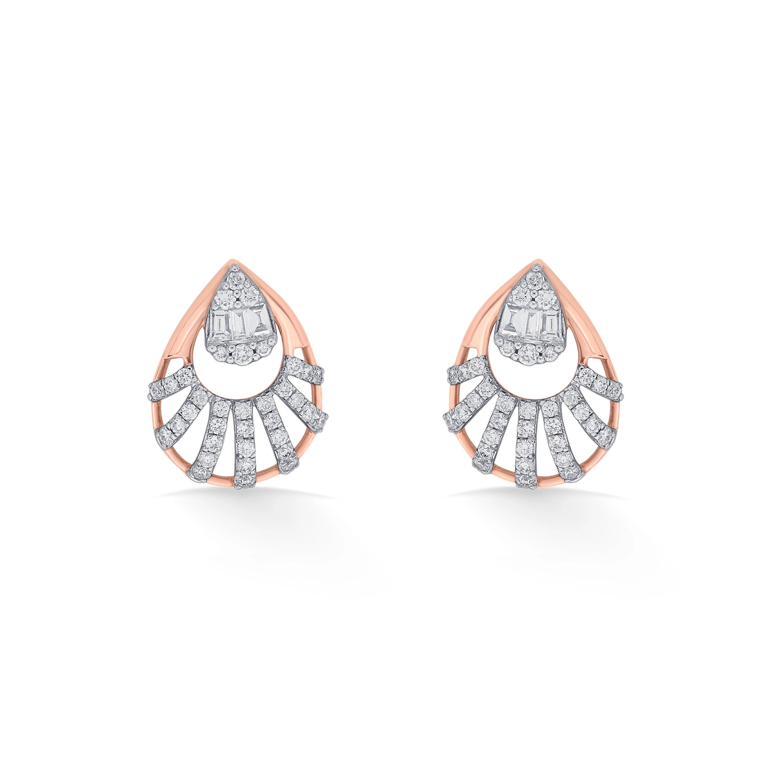 Classic Marquise Flare Studs - Zen Diamond India