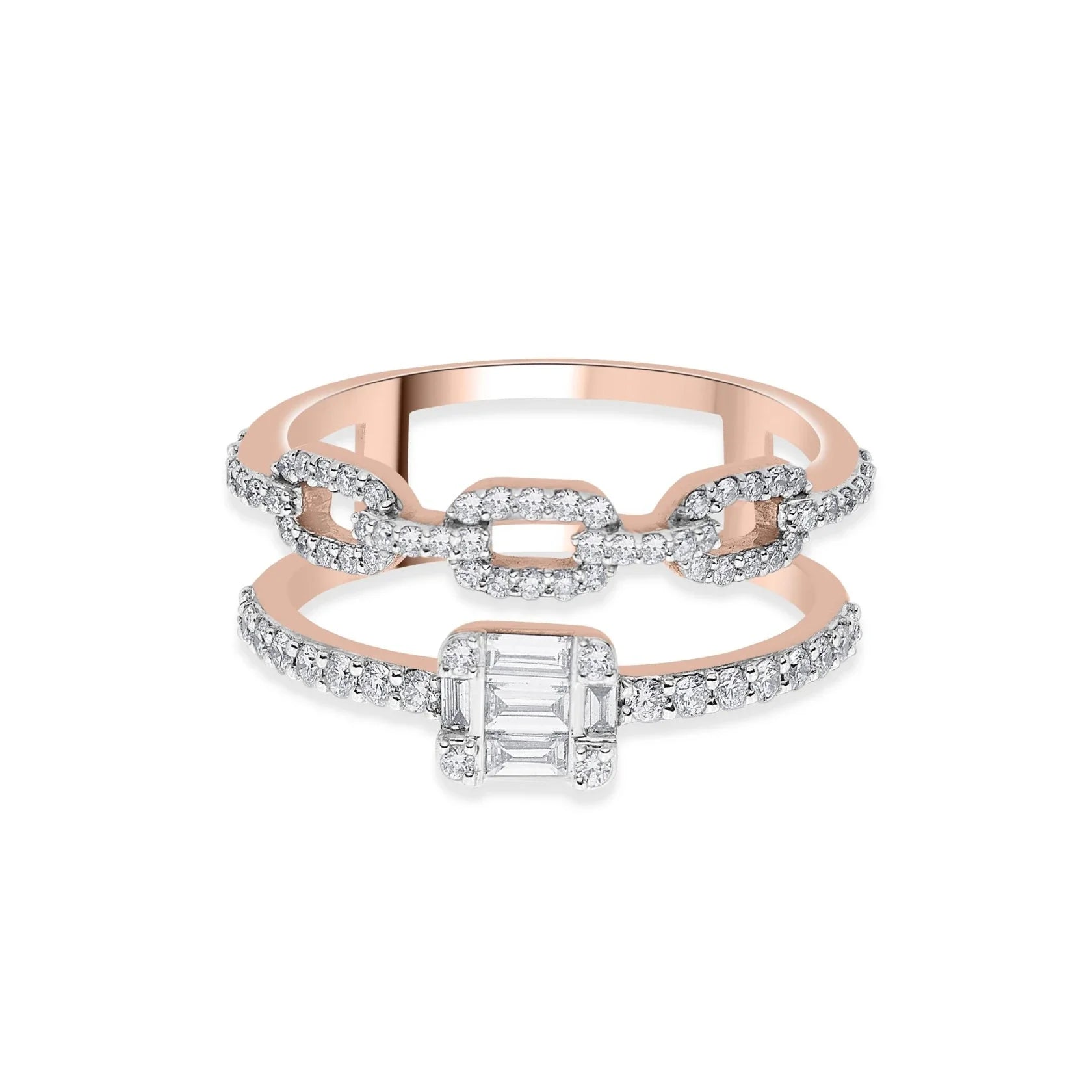 Cuban Royale Link Luxe Ring - Zen Diamond India