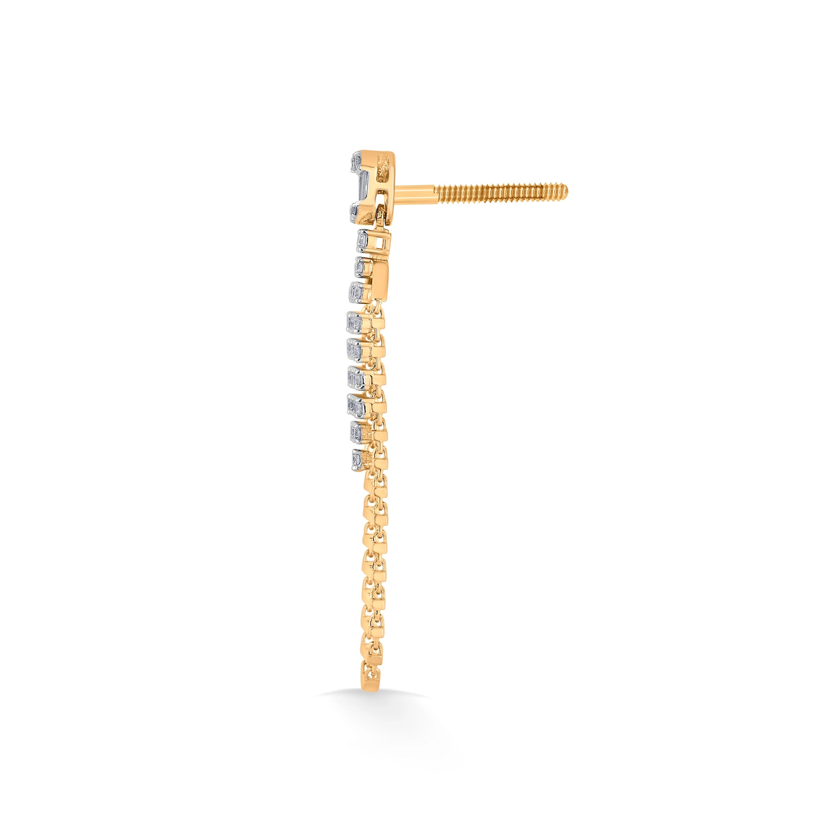 Soiree Radiant Cascade Statement Earrings - Zen Diamond India