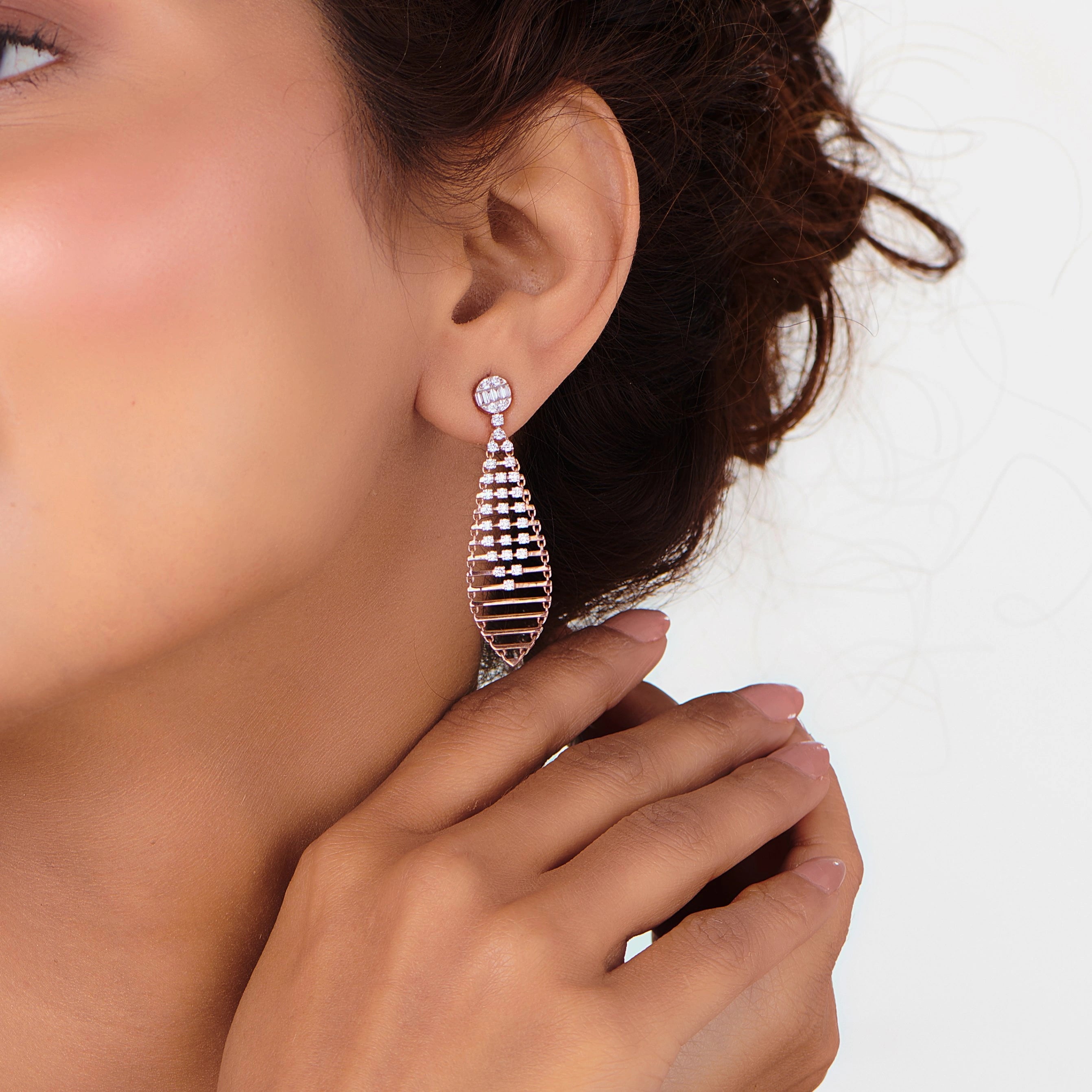 Soiree Radiance Rhapsody Dangle Earrings - Zen Diamond India