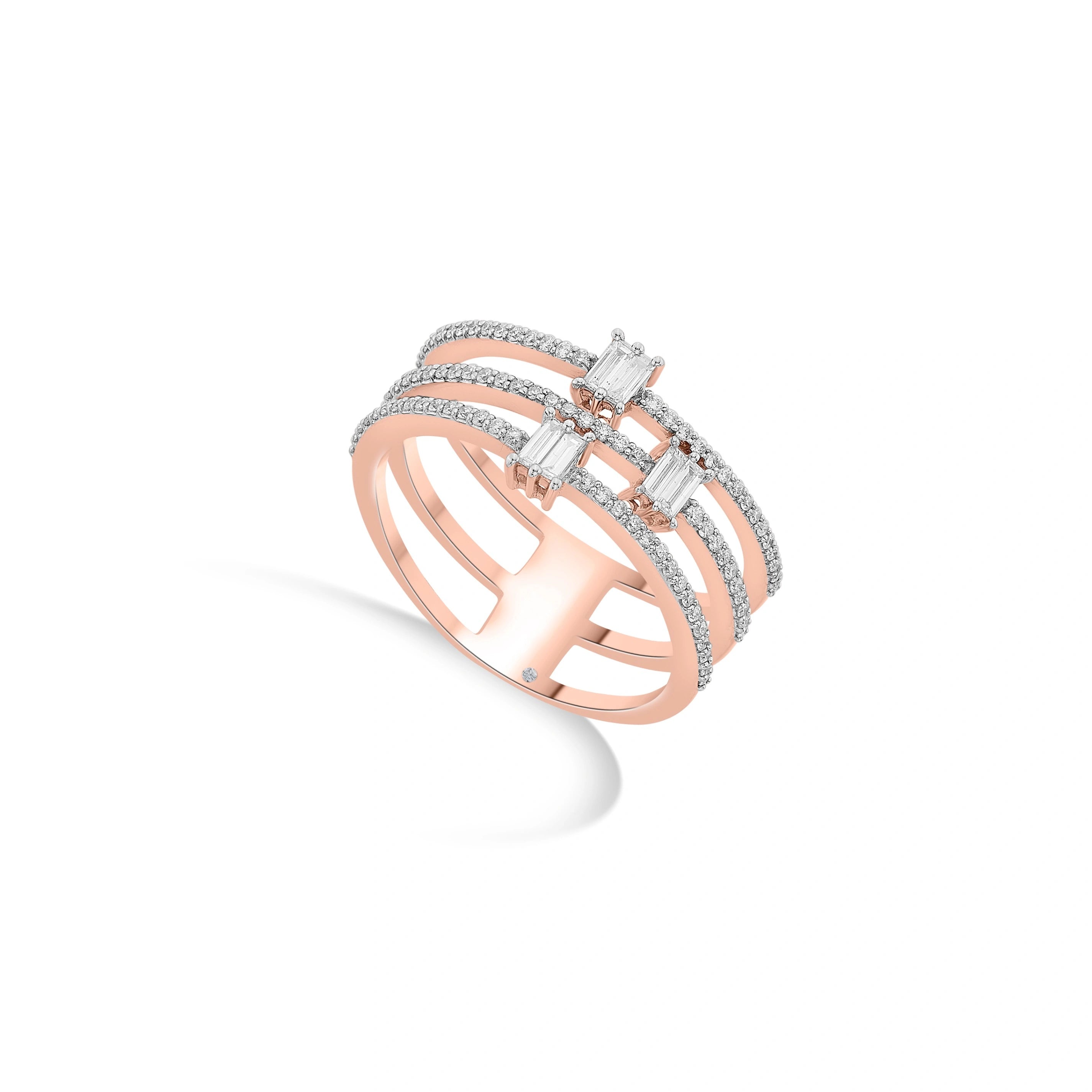 Trio Prism Luxe Ring - Zen Diamond India