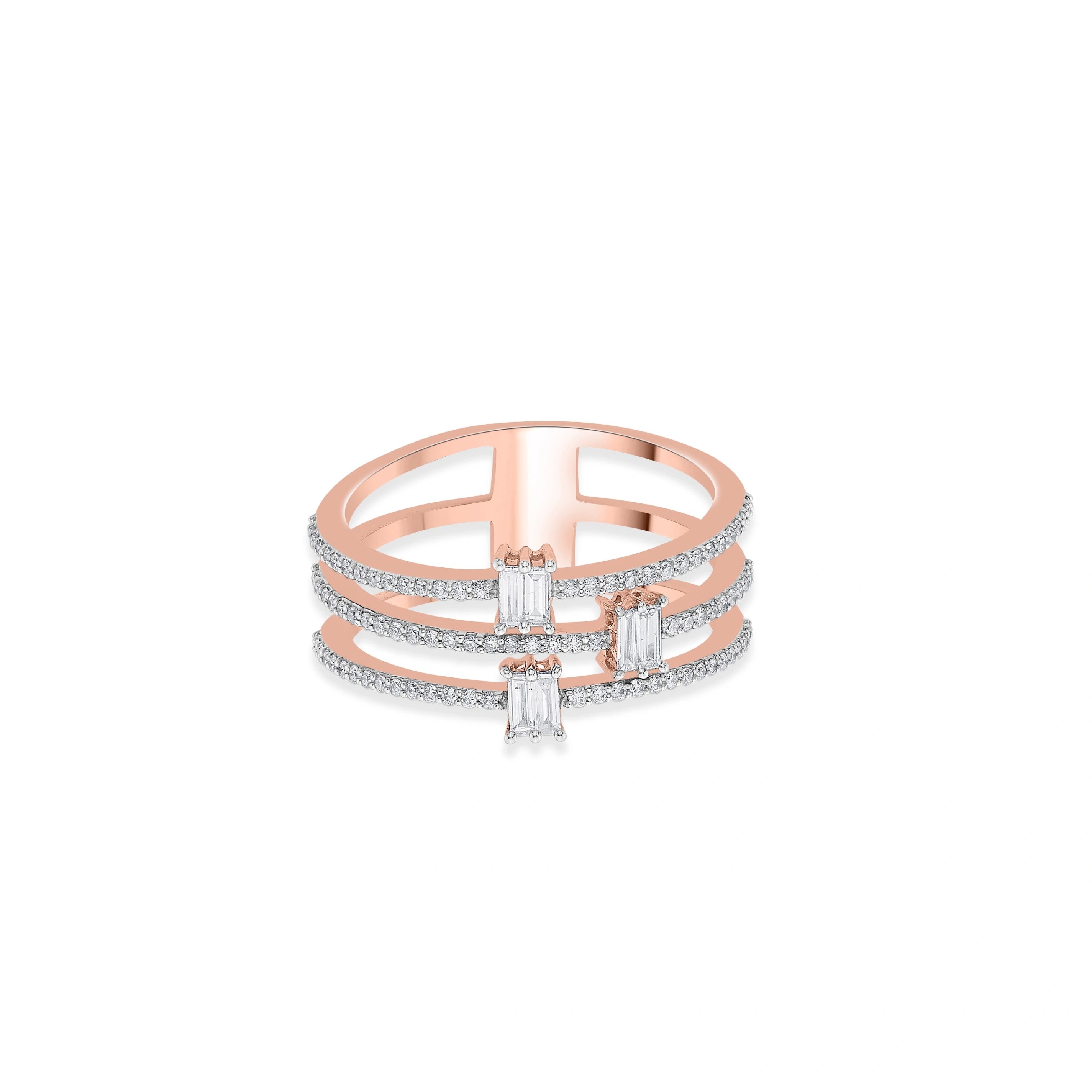 Trio Prism Luxe Ring - Zen Diamond India