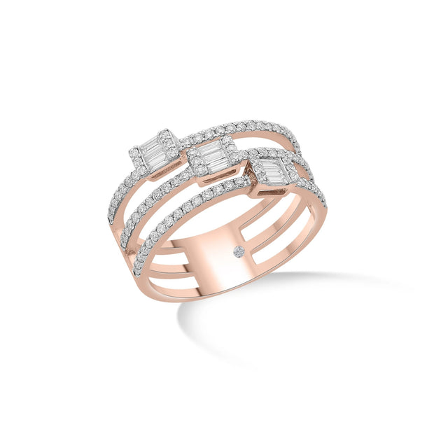 Enchante Triad Baguette Luxe Ring