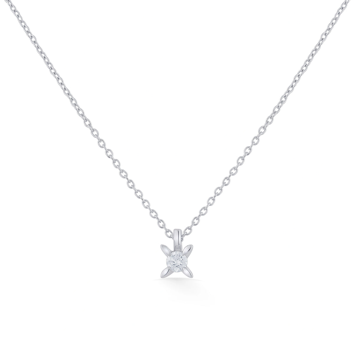 Solitaire Starlit Whisper Necklace - Zen Diamond India