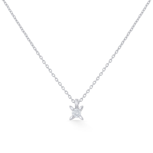 Solitaire Starlit Whisper Necklace - Zen Diamond India