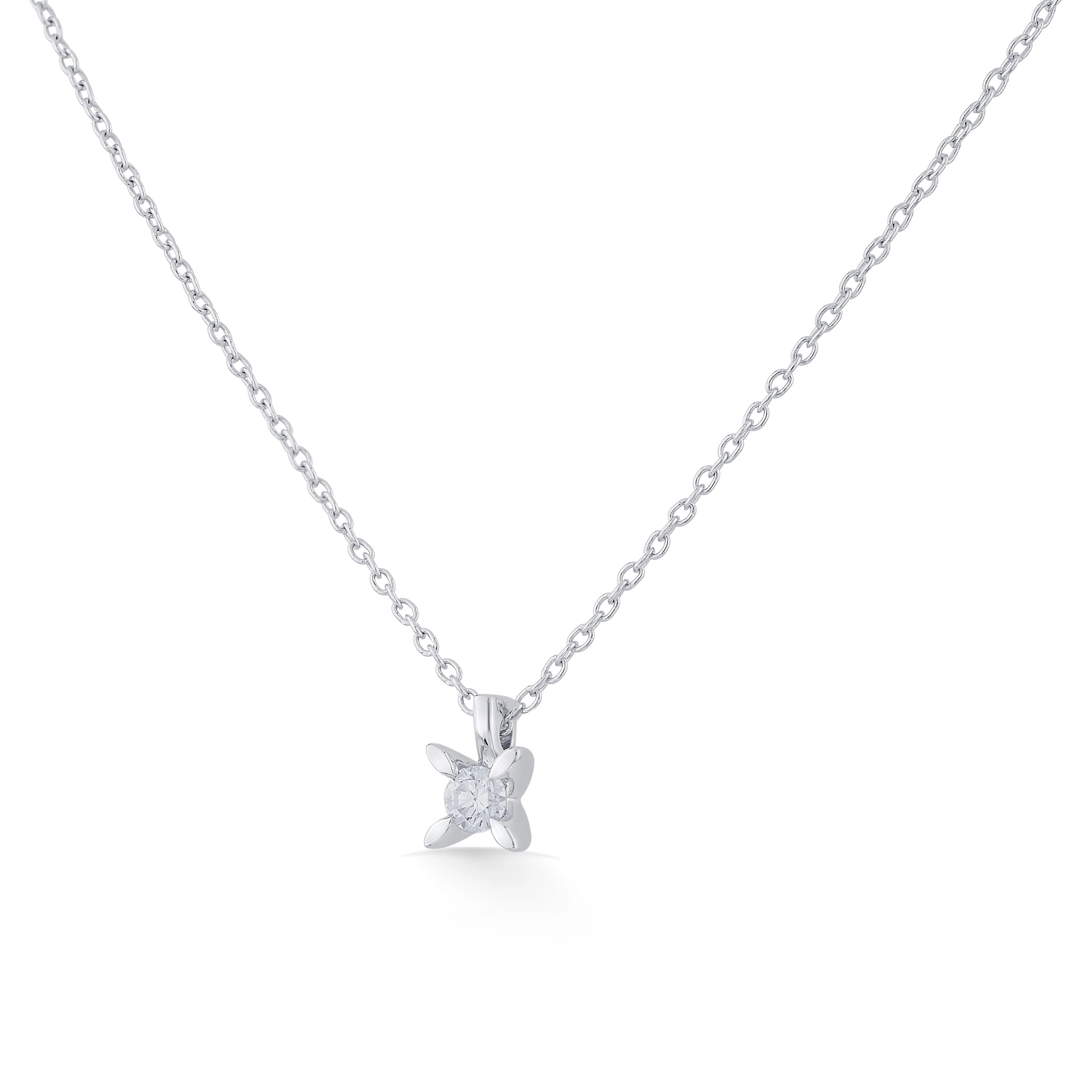 Solitaire Starlit Whisper Necklace - Zen Diamond India