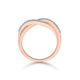 Sassy Intertwined Cosmic Connection Ring - Zen Diamond India