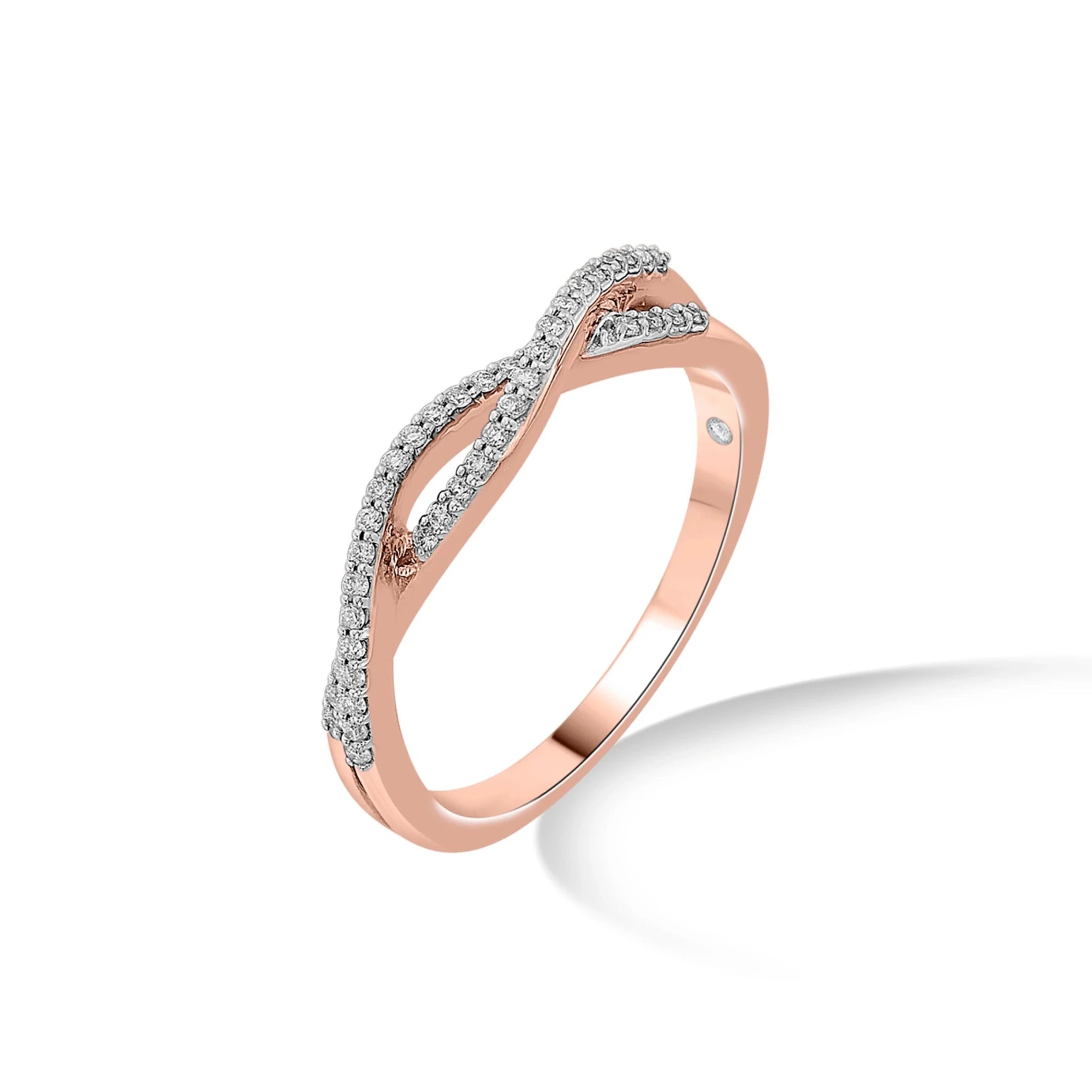 Sassy Intertwined Cosmic Connection Ring - Zen Diamond India