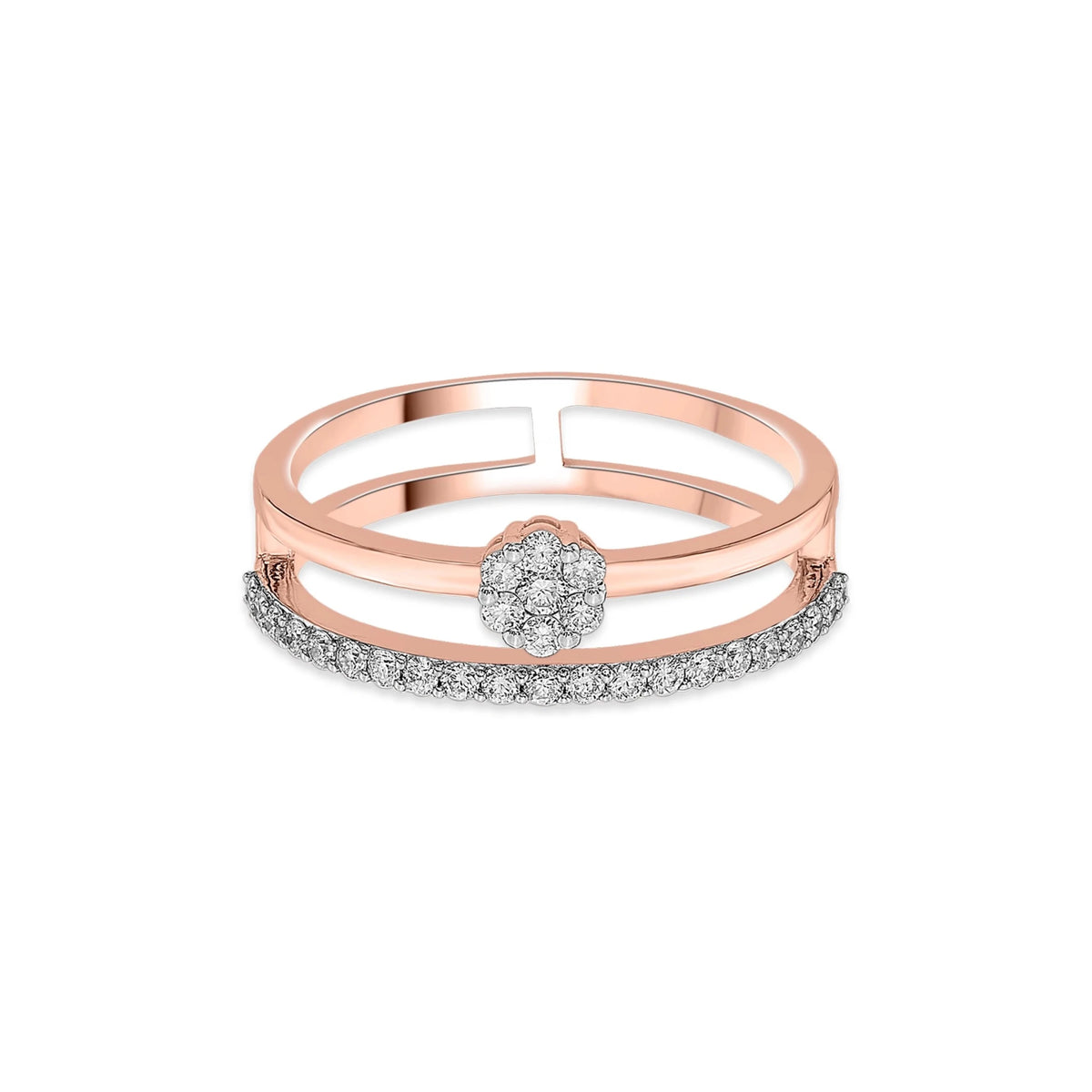 Sassy Glamorous Twinkle Ring - Zen Diamond India