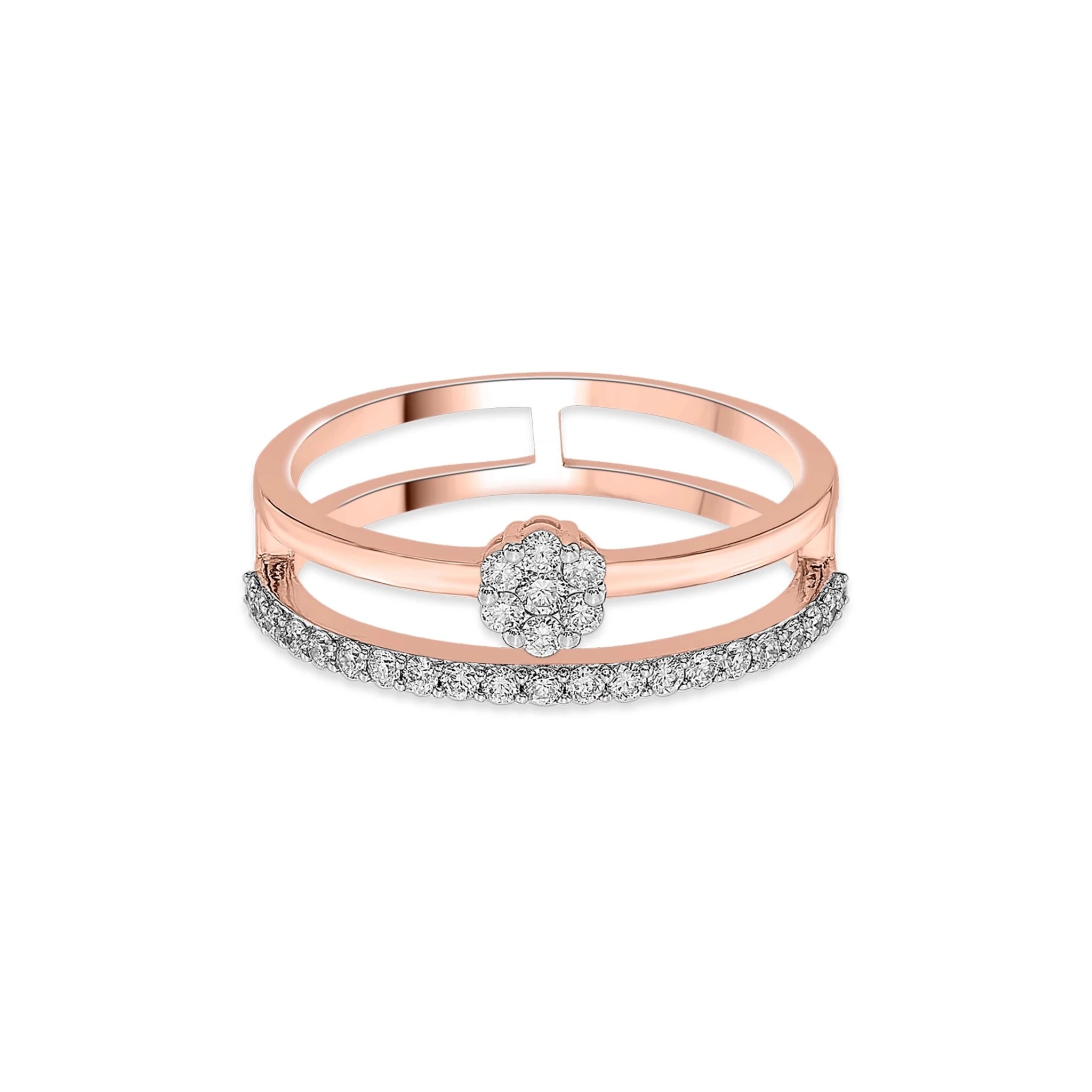 Sassy Glamorous Twinkle Ring - Zen Diamond India