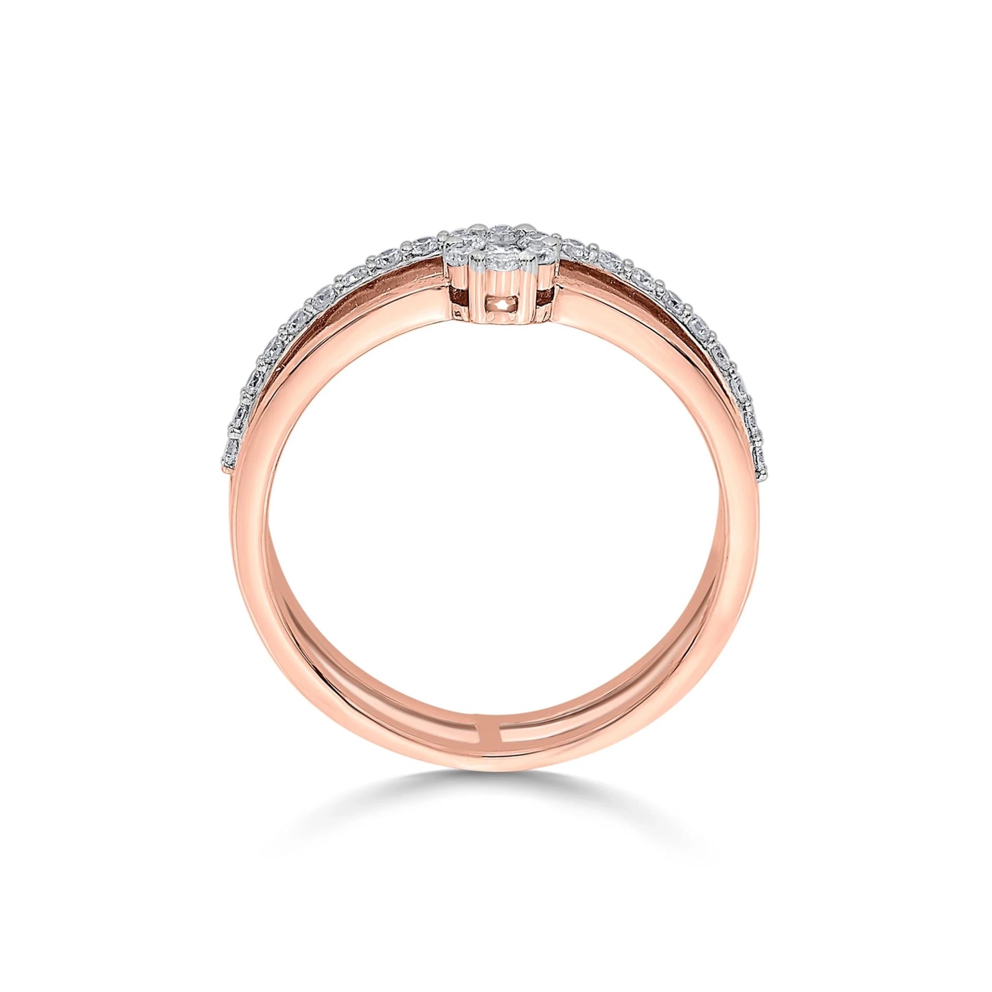 Sassy Glamorous Twinkle Ring - Zen Diamond India