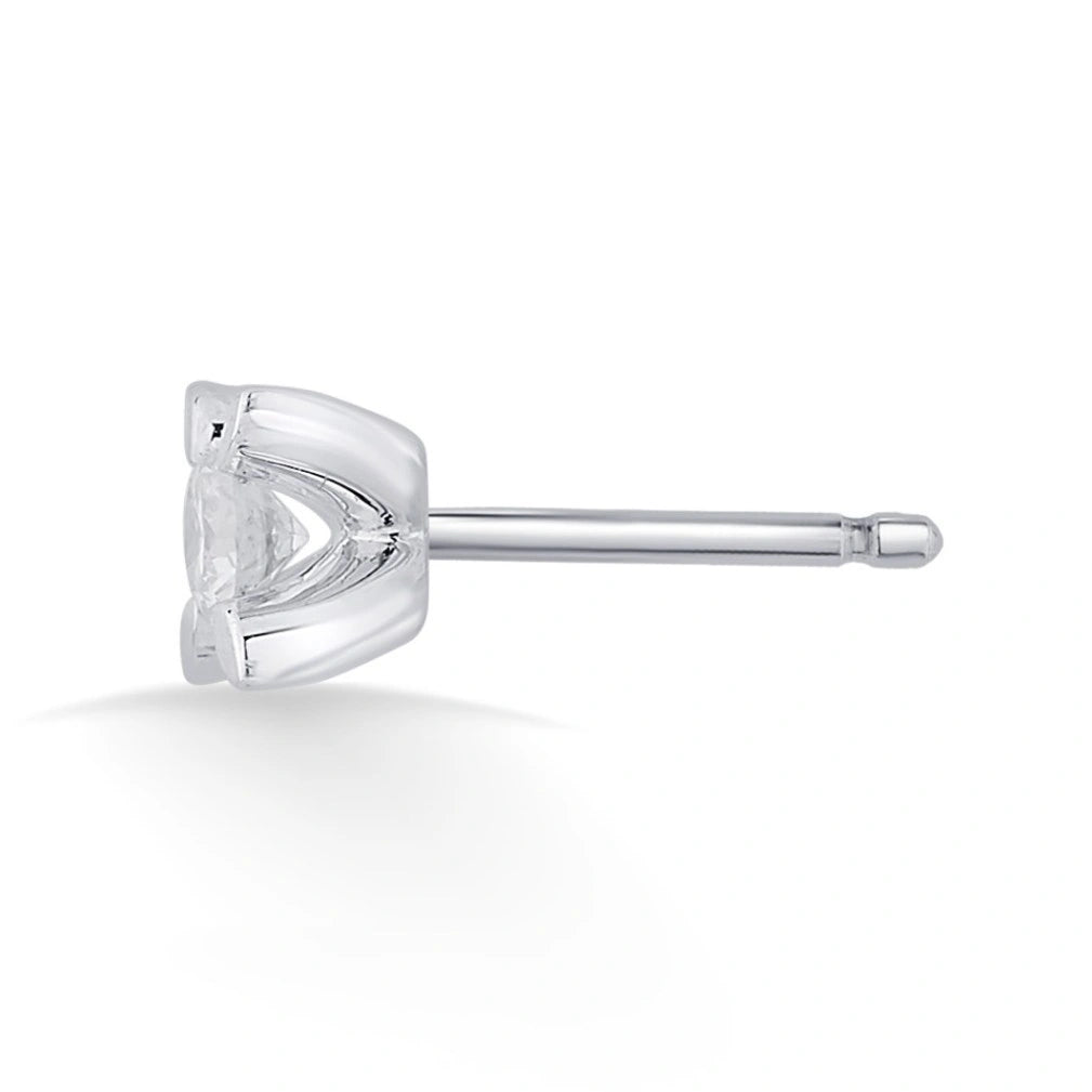 Solitaire Floral Spark Studs - Zen Diamond India