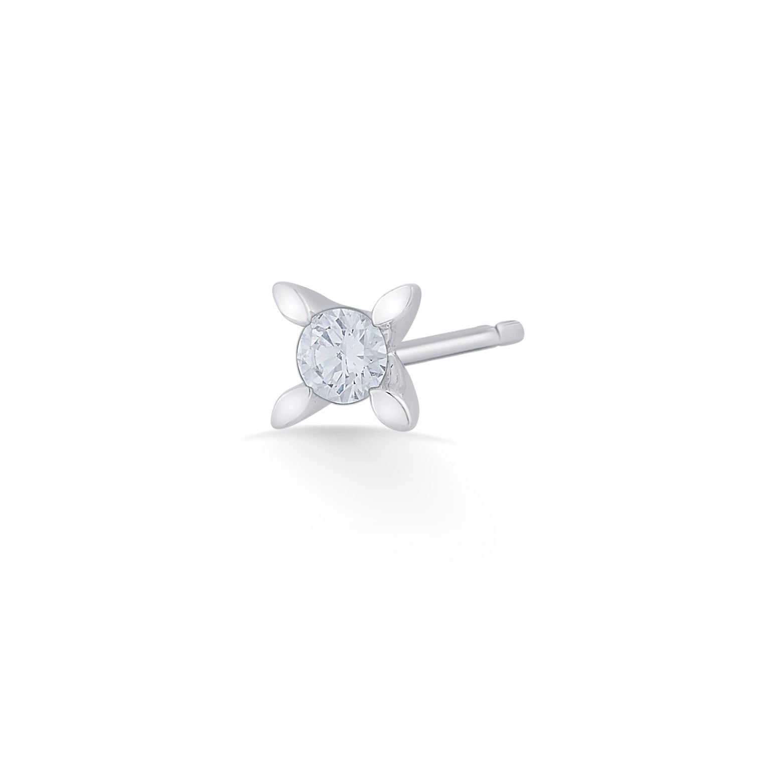 Solitaire Petite Blossom Studs - Zen Diamond India