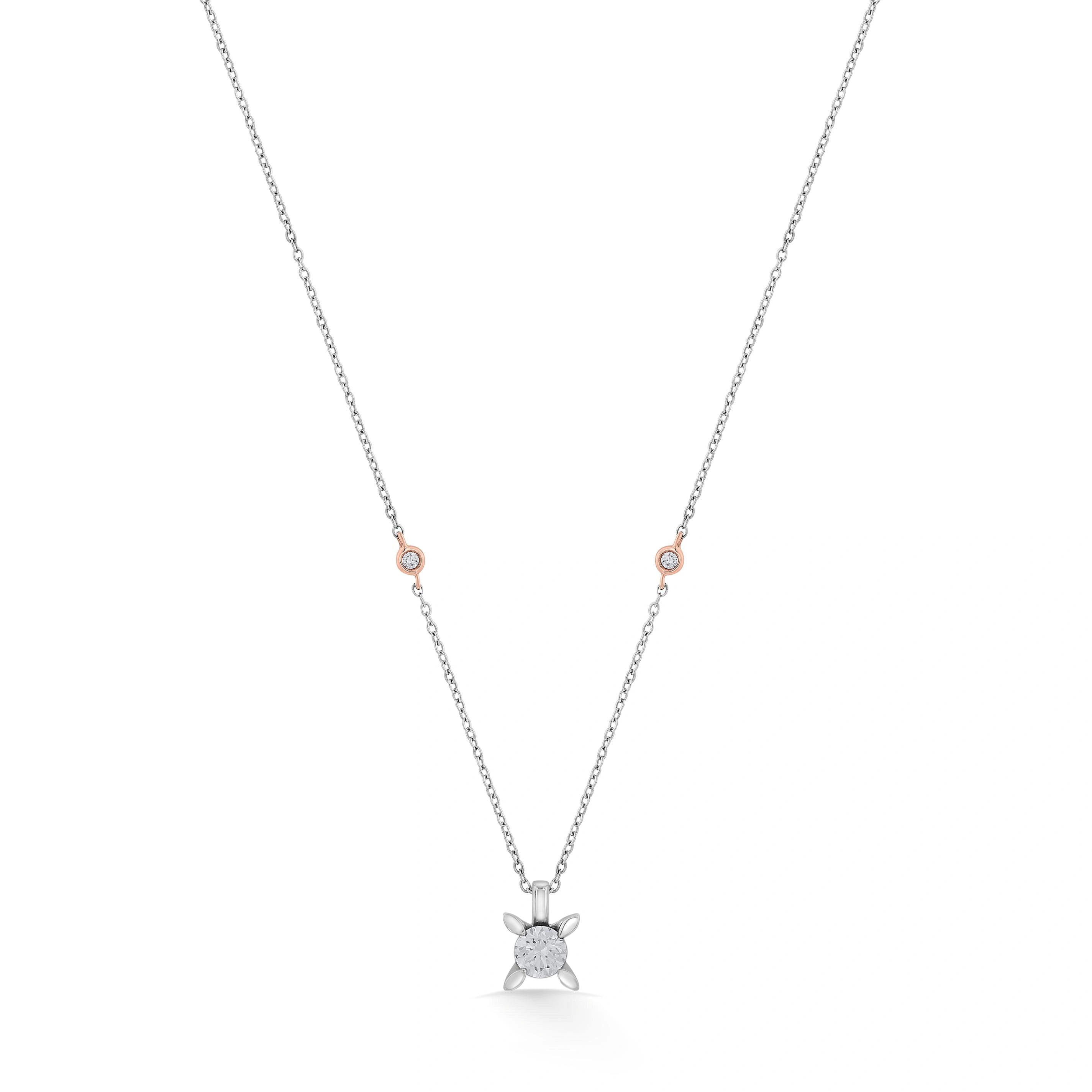 Solitaire Luna Spark Pendant - Zen Diamond India