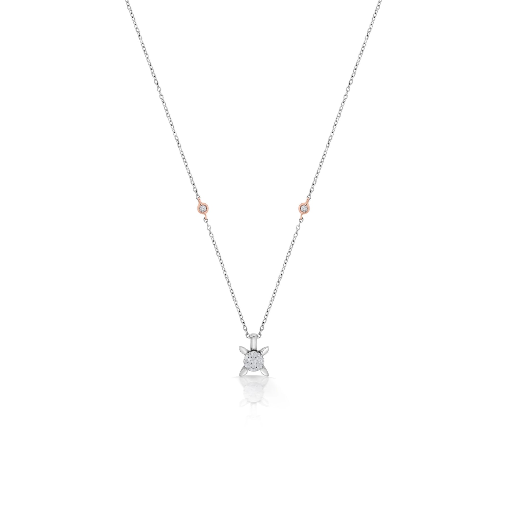 Solitaire Luna Spark Pendant - Zen Diamond India