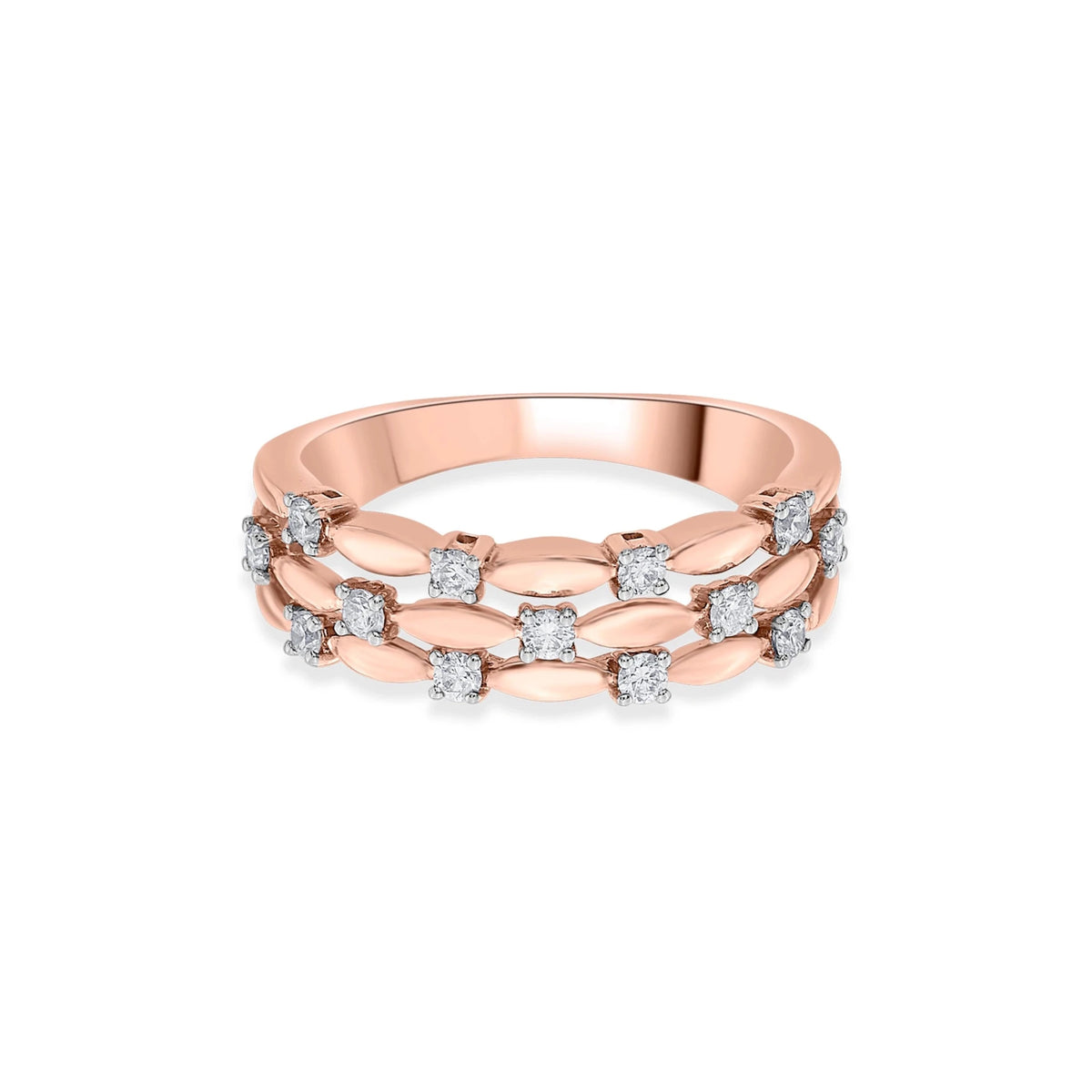Sassy Diamond Honeycomb Ring - Zen Diamond India