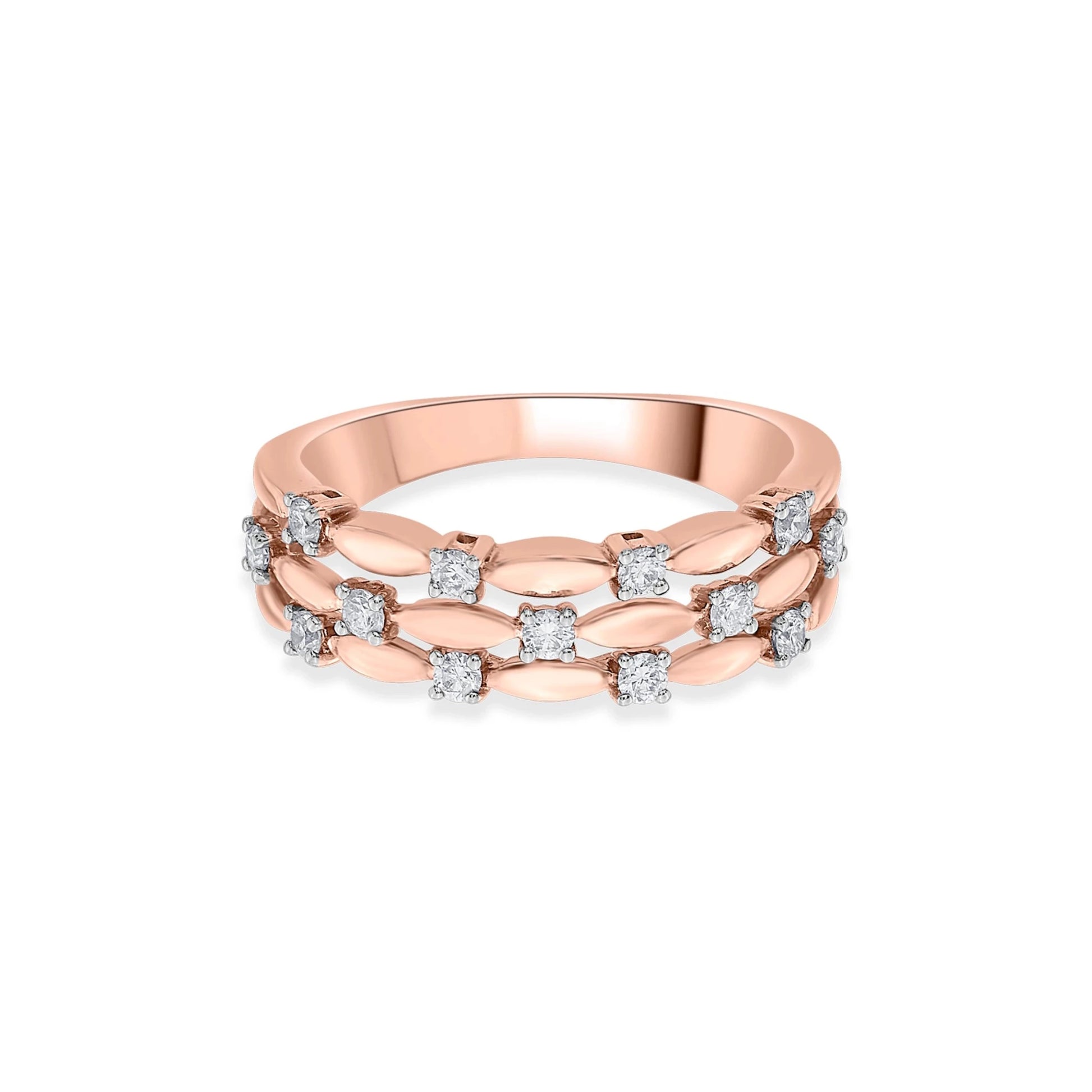 Sassy Diamond Honeycomb Ring - Zen Diamond India