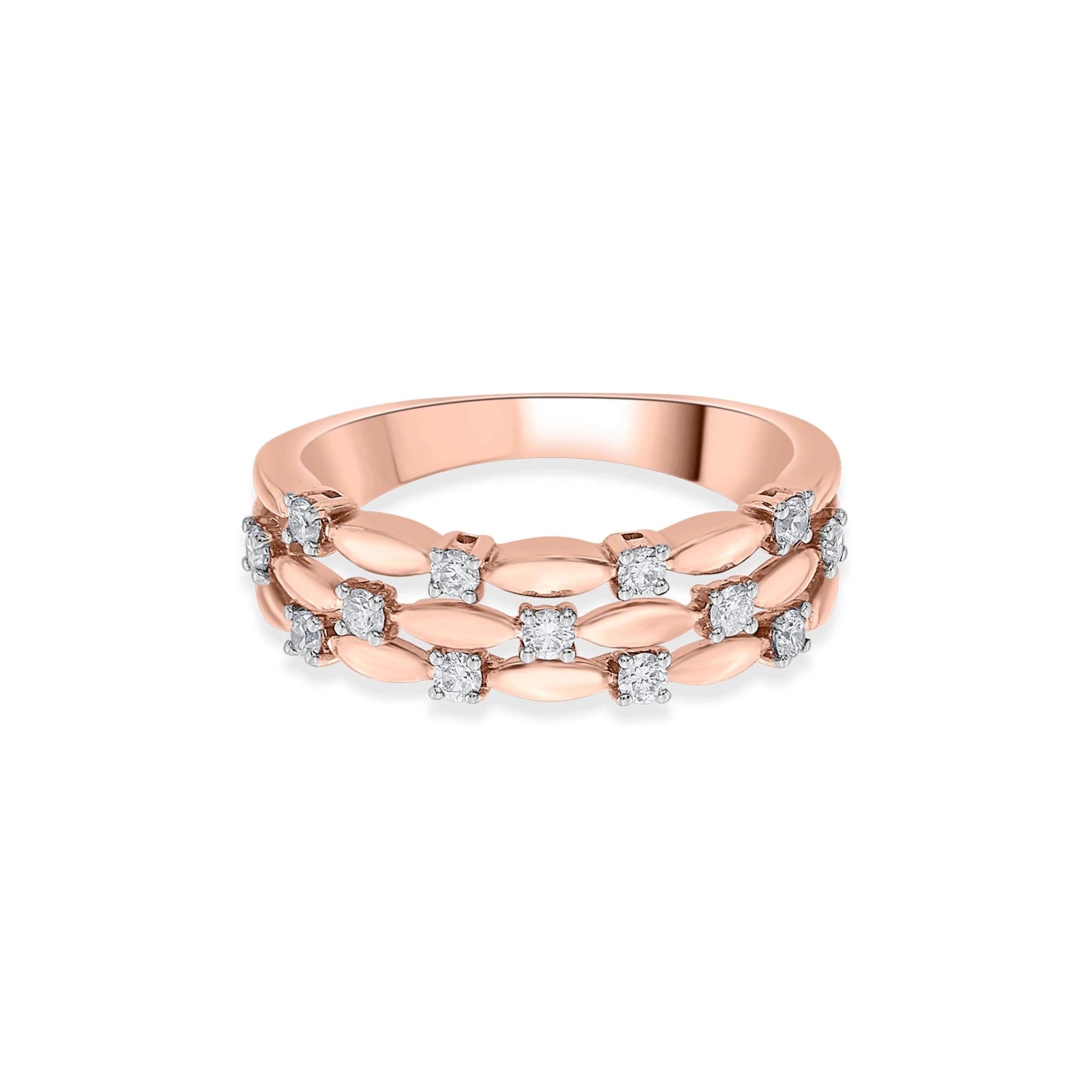 Sassy Diamond Honeycomb Ring - Zen Diamond India