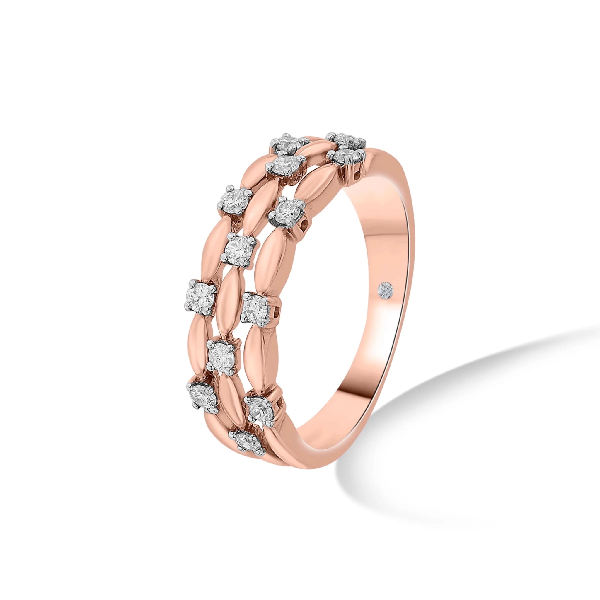 Sassy Diamond Honeycomb Ring - Zen Diamond India