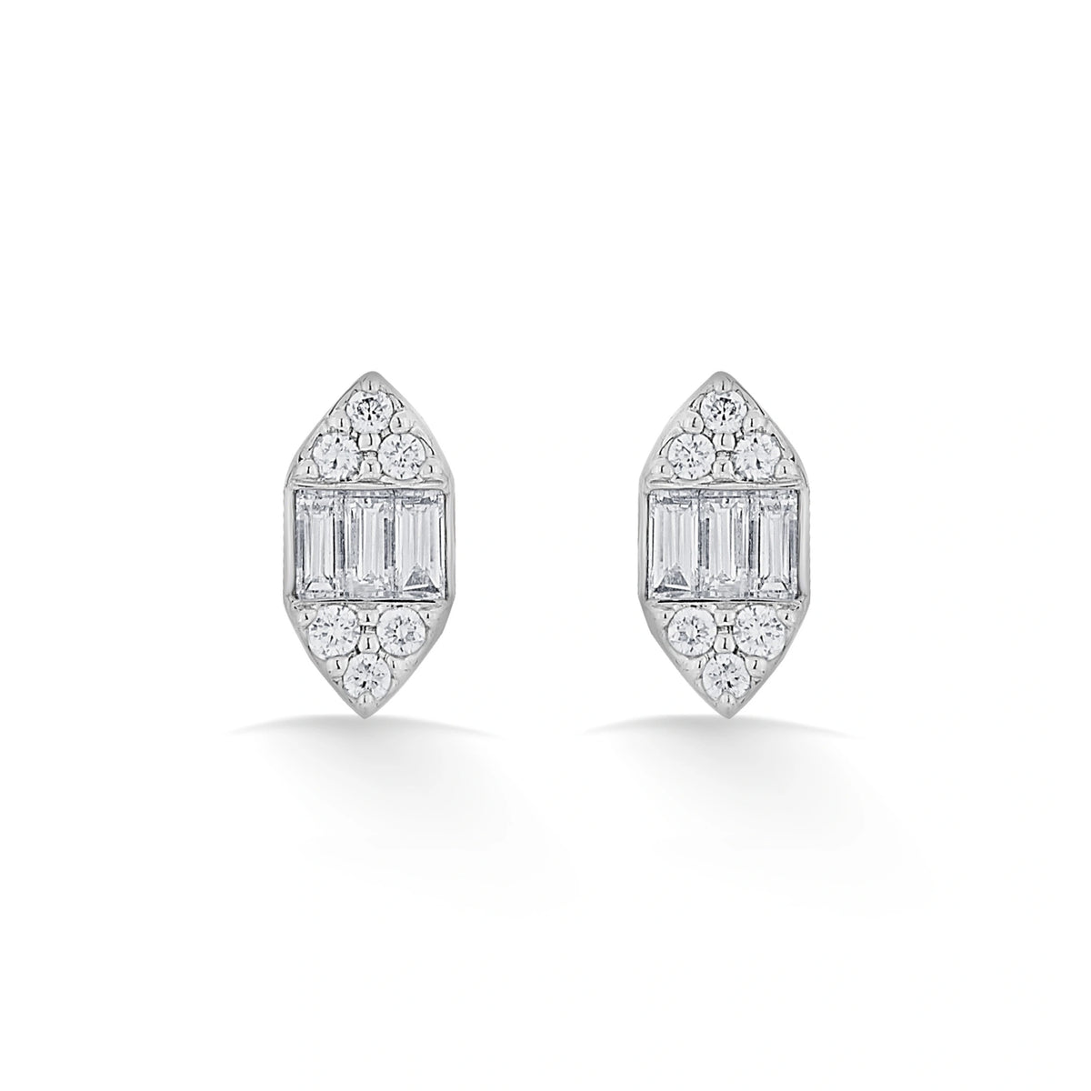 Deck Up Art Deco Radiance Studs - Zen Diamond India
