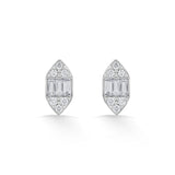 Deck Up Art Deco Radiance Studs - Zen Diamond India