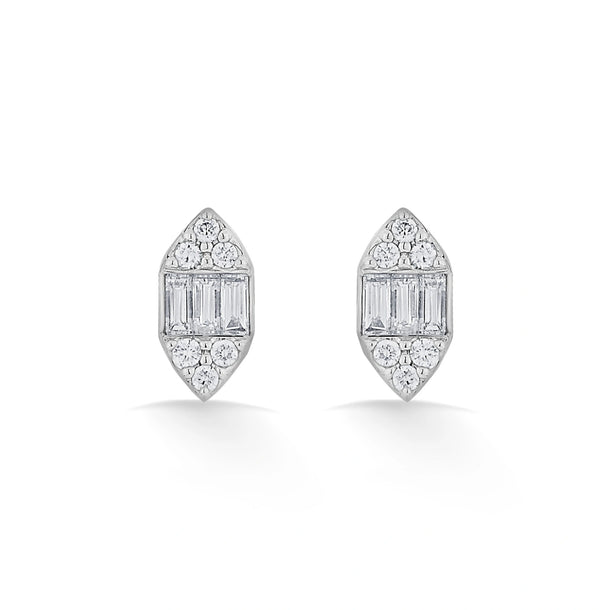 Deck Up Art Deco Radiance Studs - Zen Diamond India