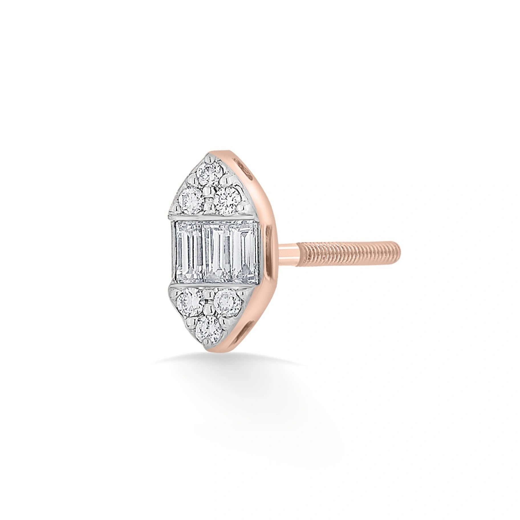 Deck Up Art Deco Radiance Studs - Zen Diamond India