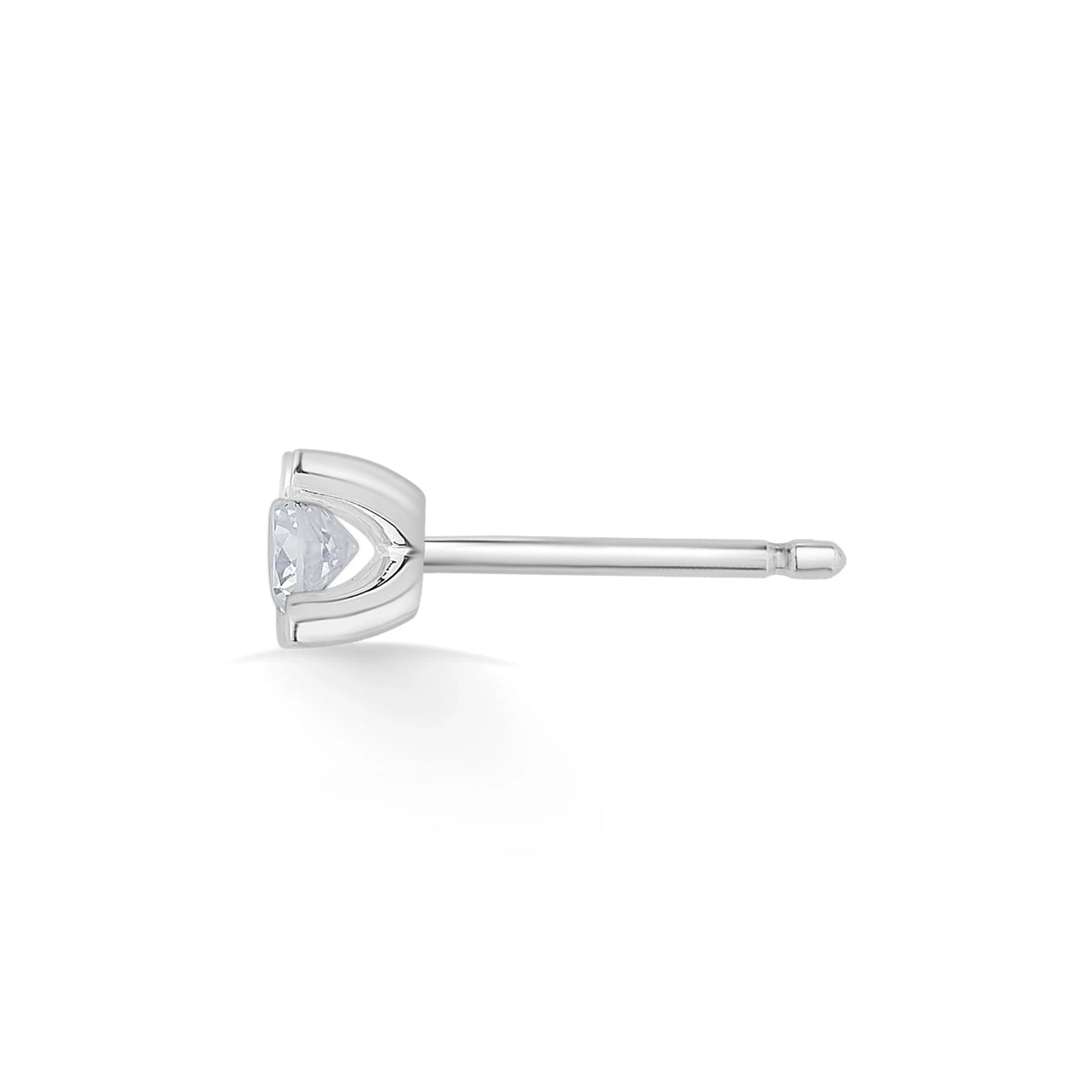 Solitaire SparklePetal Radiance Studs - Zen Diamond India