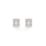 Deck Up Stacked Fire Studs - Zen Diamond India