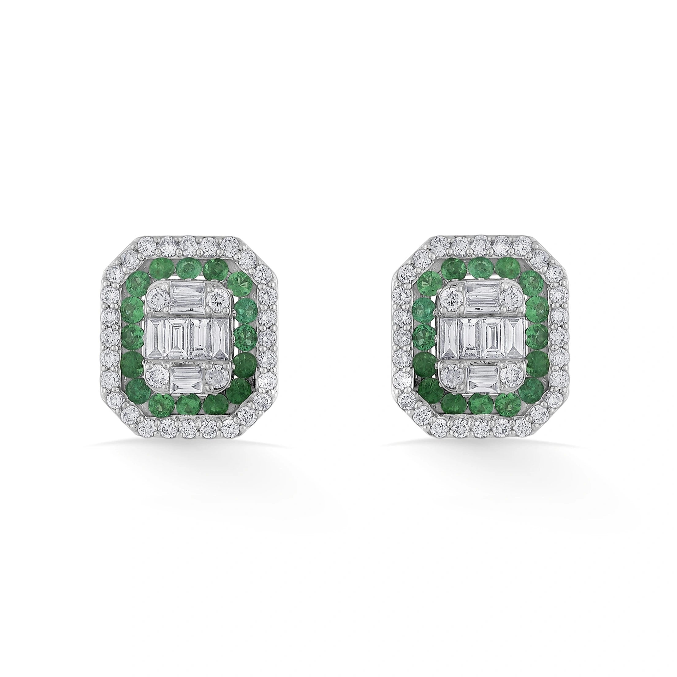 Toren Emerald Bloom Studs - Zen Diamond India