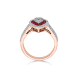 Toren Radiant Ruby Whisper Ring - Zen Diamond India