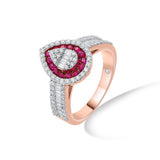 Toren Radiant Ruby Whisper Ring - Zen Diamond India