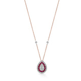 Scarlet Teardrop Royale Pendant - Zen Diamond India