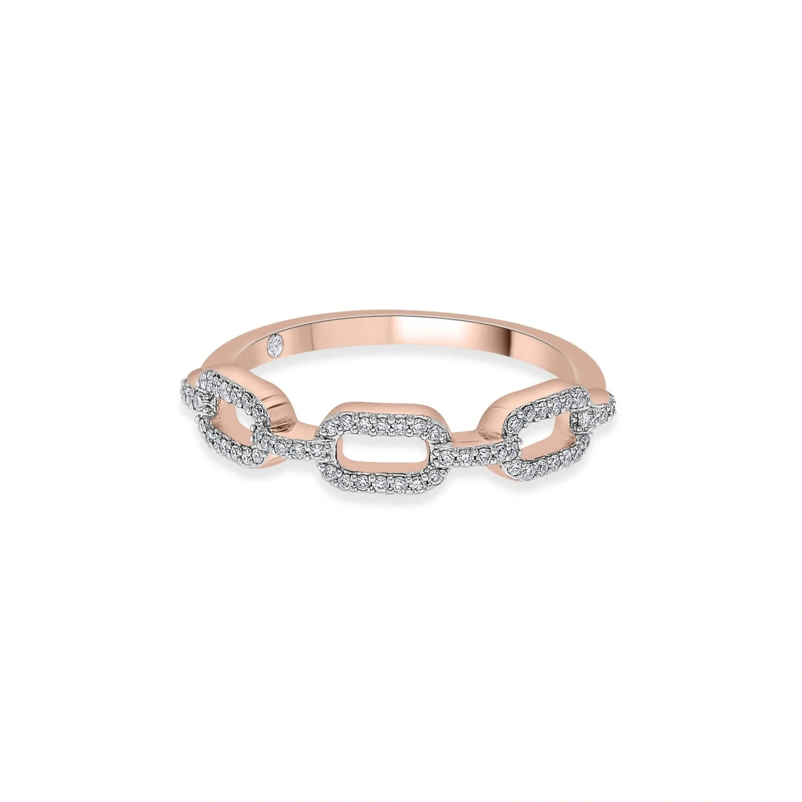 Cuban Drip Ice Link Ring