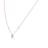 Deck Up Baguette Glow Luxe Necklace - Zen Diamond India
