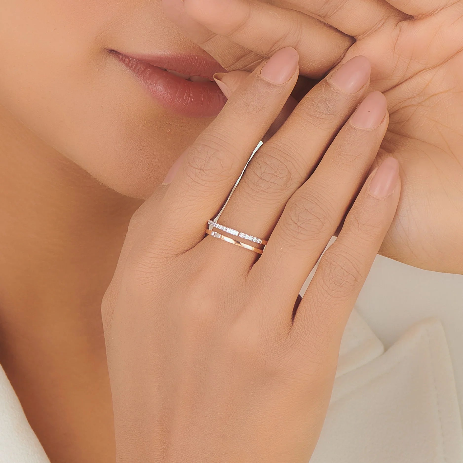 Meta Eternal Baguette Radiance Ring - Zen Diamond India