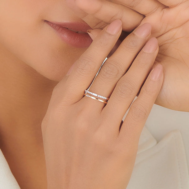 Meta Eternal Baguette Radiance Ring - Zen Diamond India