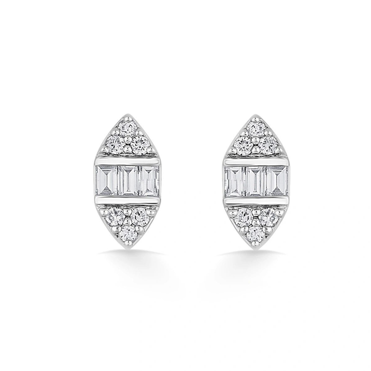 Deck Up Marquise Meridian Studs - Zen Diamond India