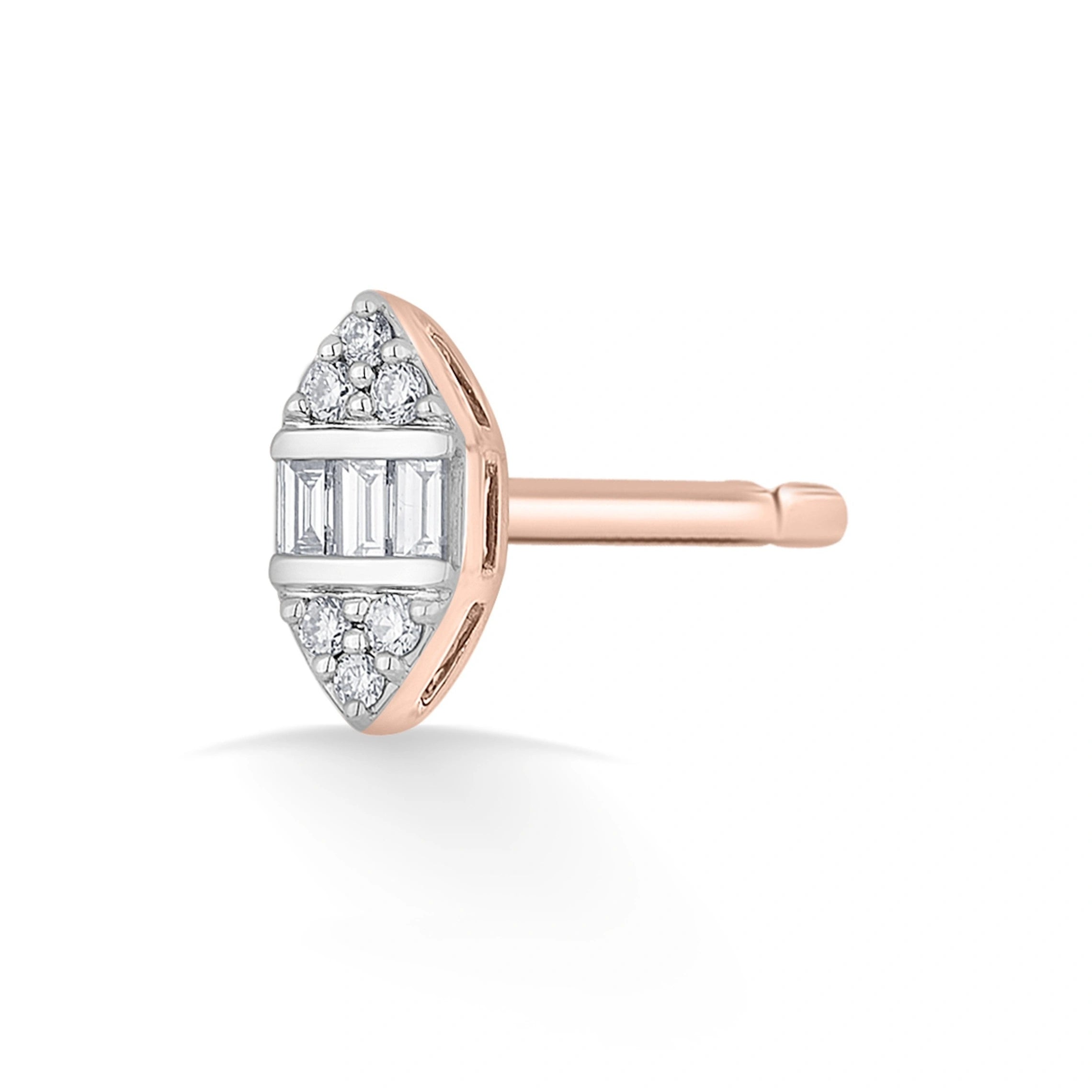 Deck Up Marquise Meridian Studs - Zen Diamond India