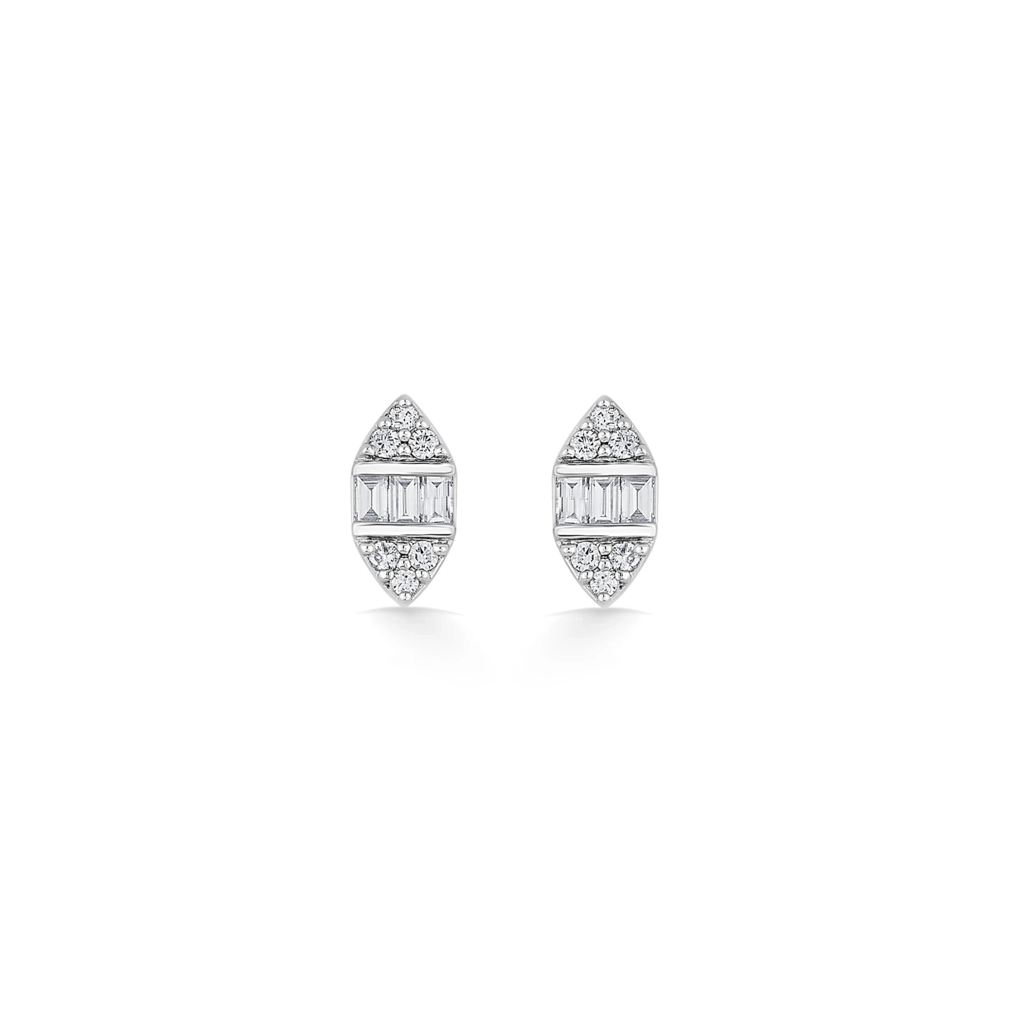 Deck Up Marquise Meridian Studs - Zen Diamond India