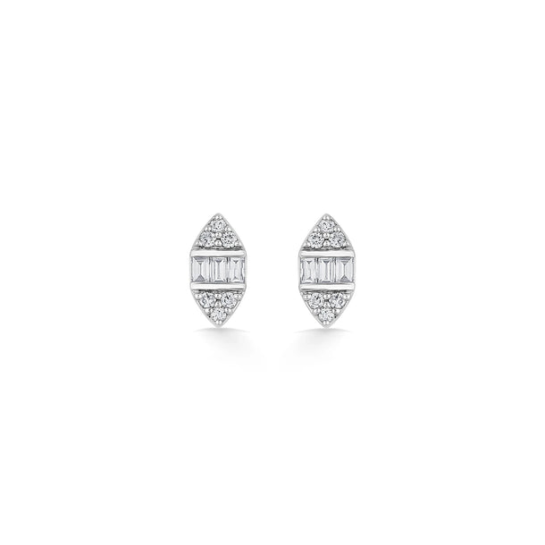Deck Up Marquise Meridian Studs - Zen Diamond India