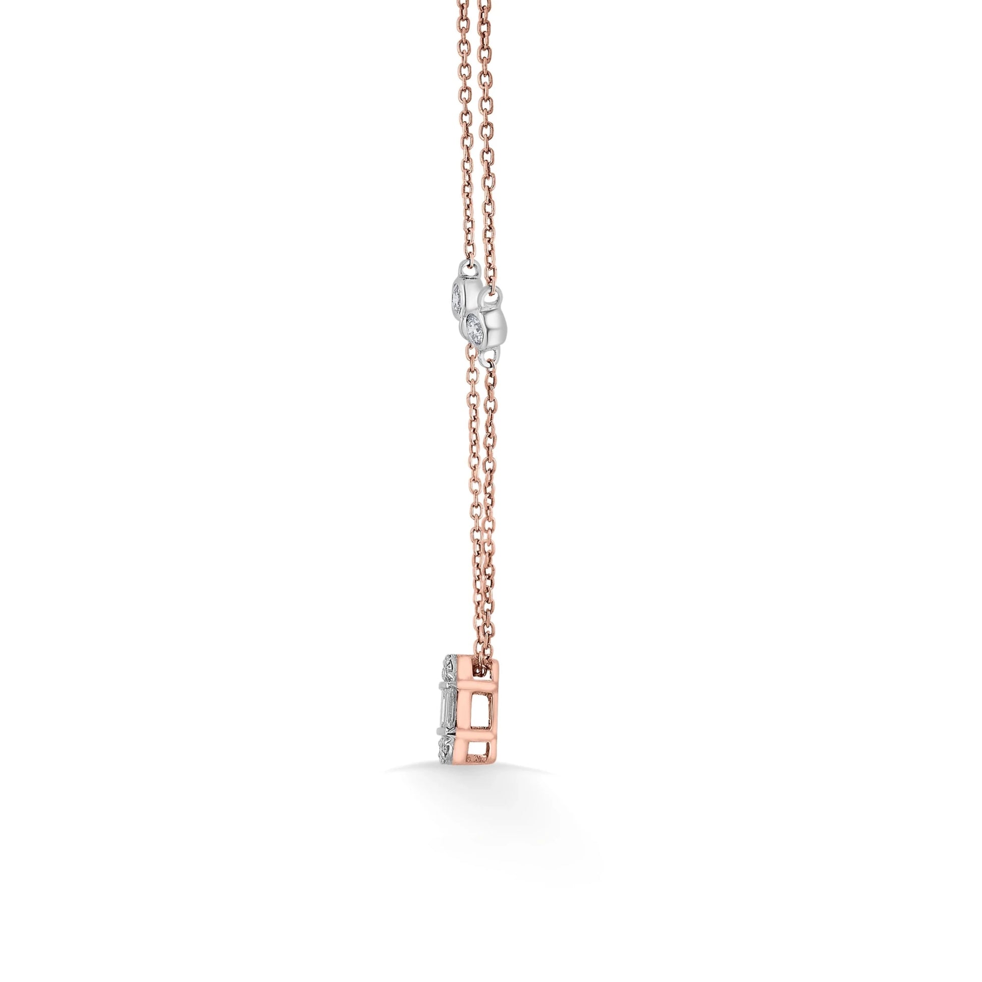 Deck Up Baguette Grace Luxe Necklace - Zen Diamond India