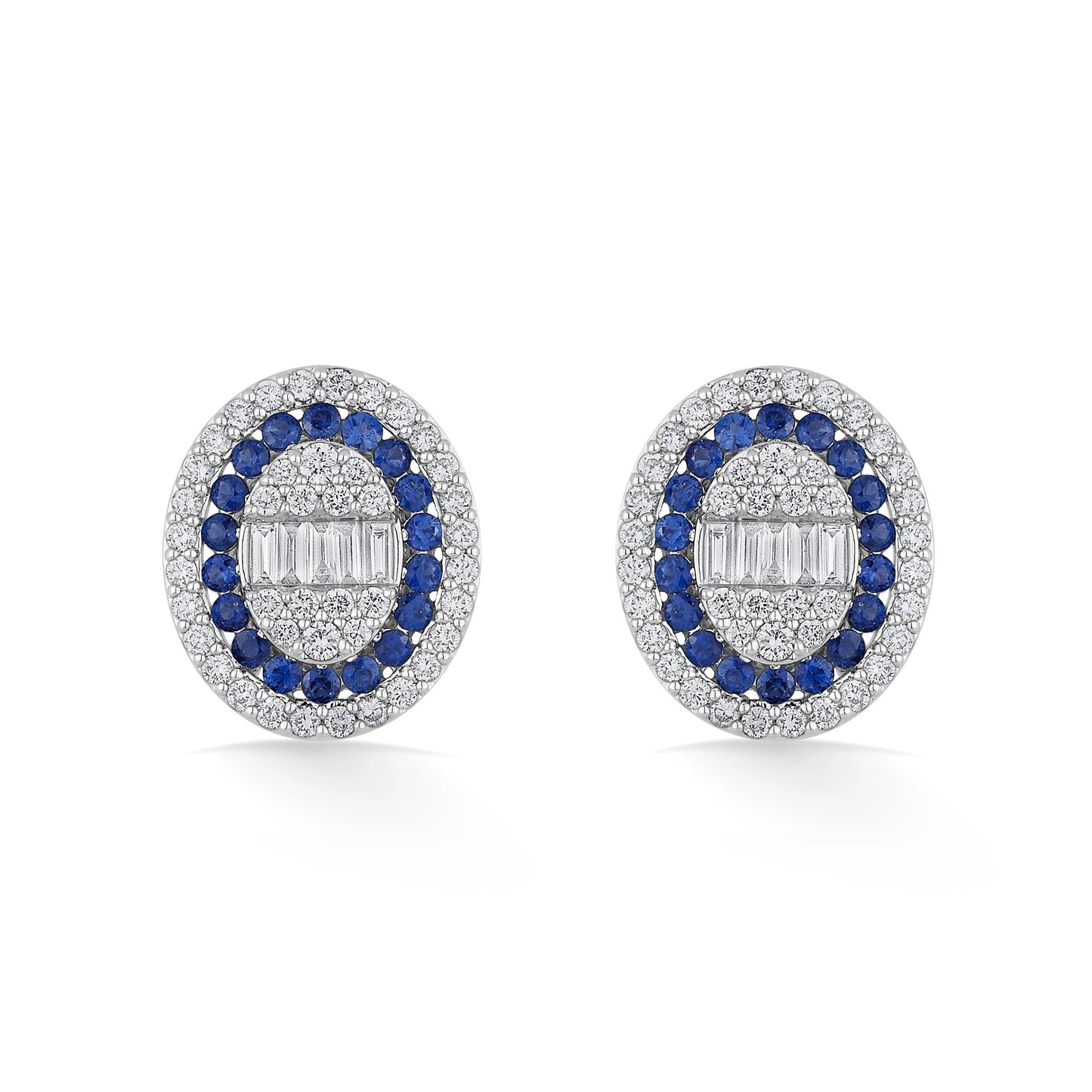Toren Sapphire Horizon Studs - Zen Diamond India