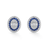 Toren Sapphire Horizon Studs - Zen Diamond India