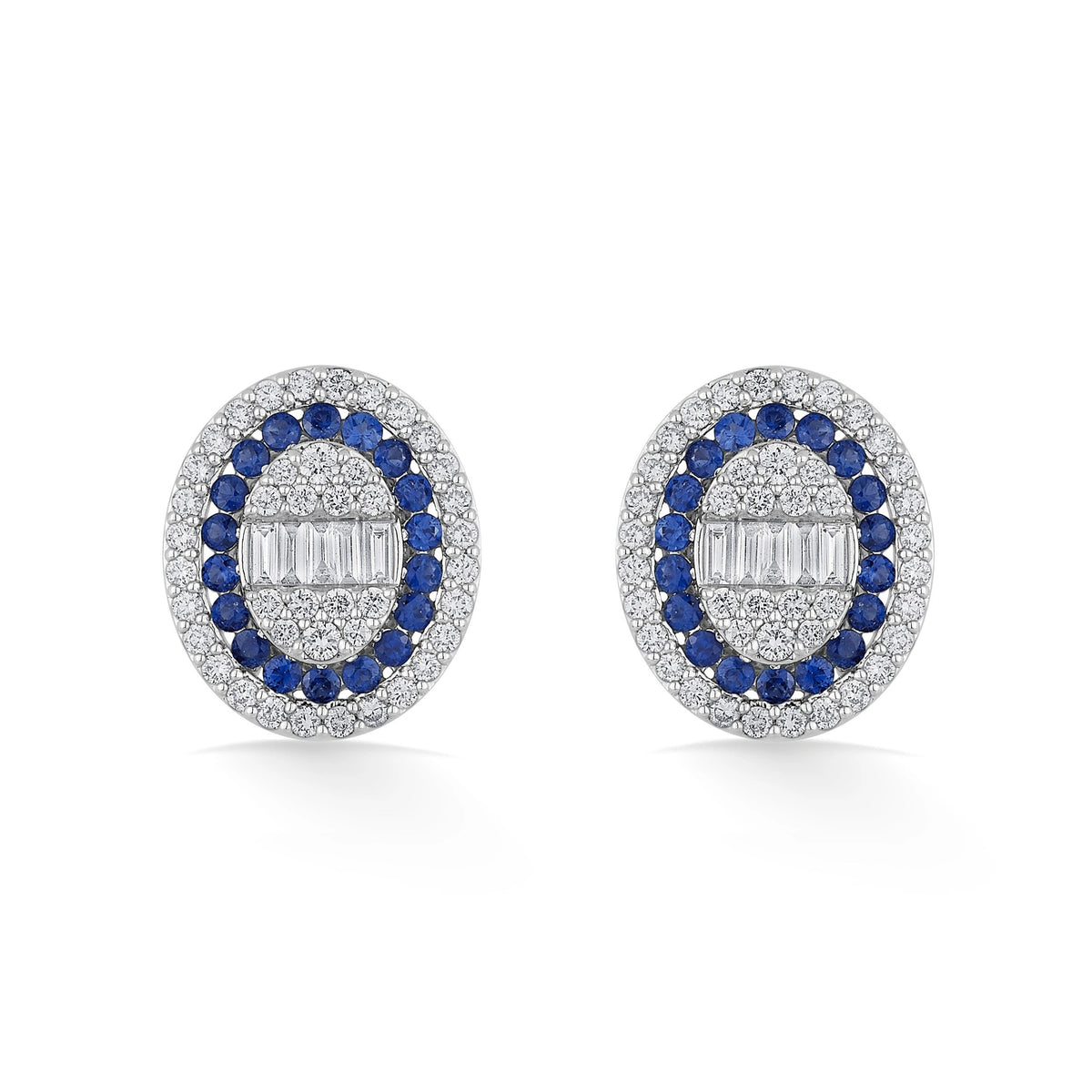 Toren Sapphire Horizon Studs - Zen Diamond India