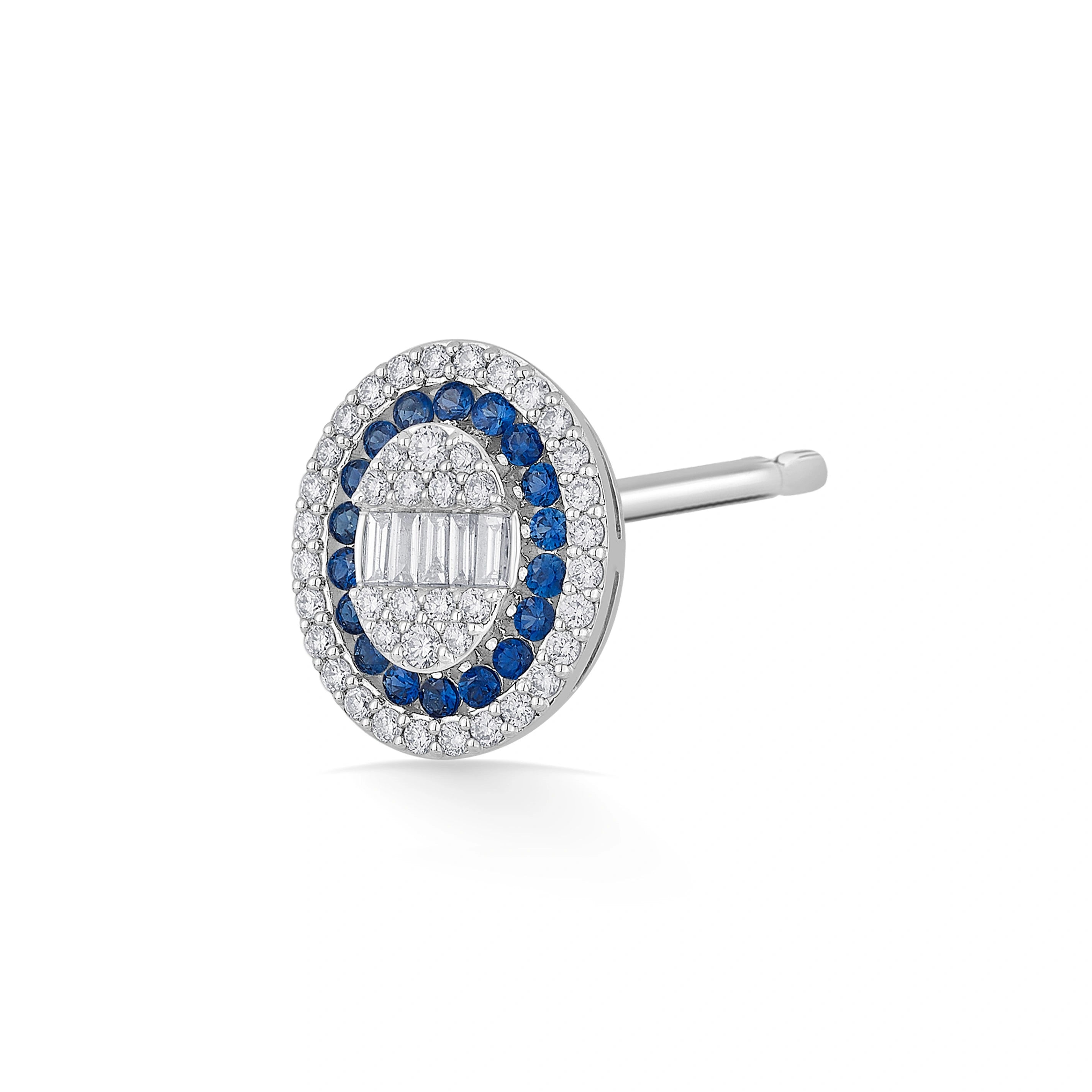 Toren Sapphire Horizon Studs - Zen Diamond India