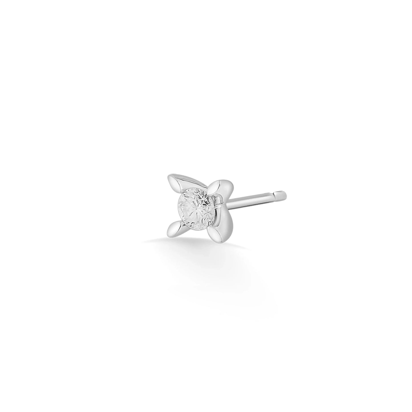 Solitaire PetalShine Spark Studs - Zen Diamond India