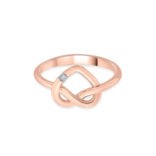 Eternal Knot Diamond Ring - Zen Diamond India