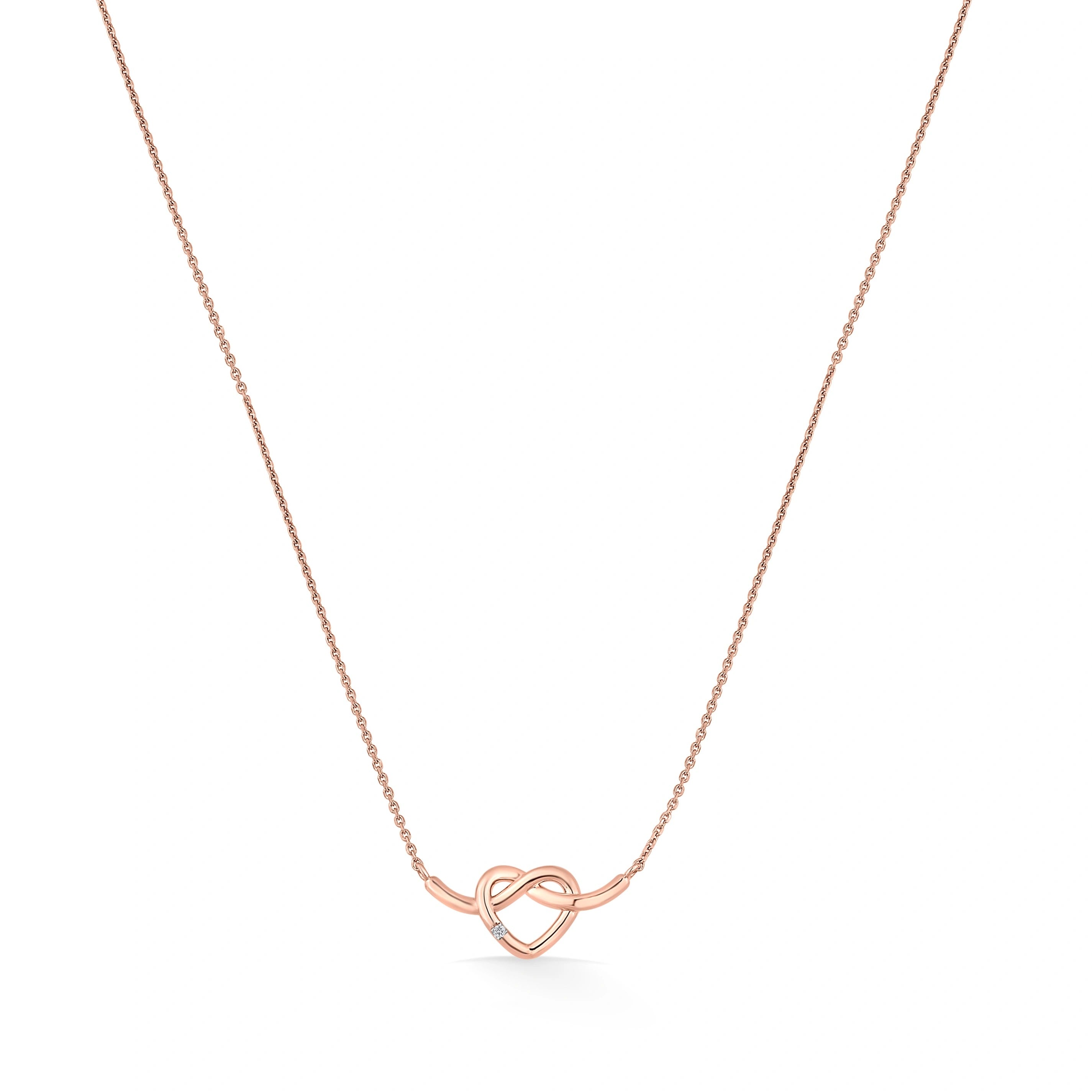 Twist of Eternity Luxe Love Knot Pendant - Zen Diamond India